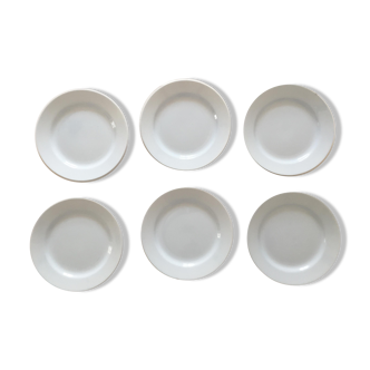 Set of 6 plates HBCM Montereau