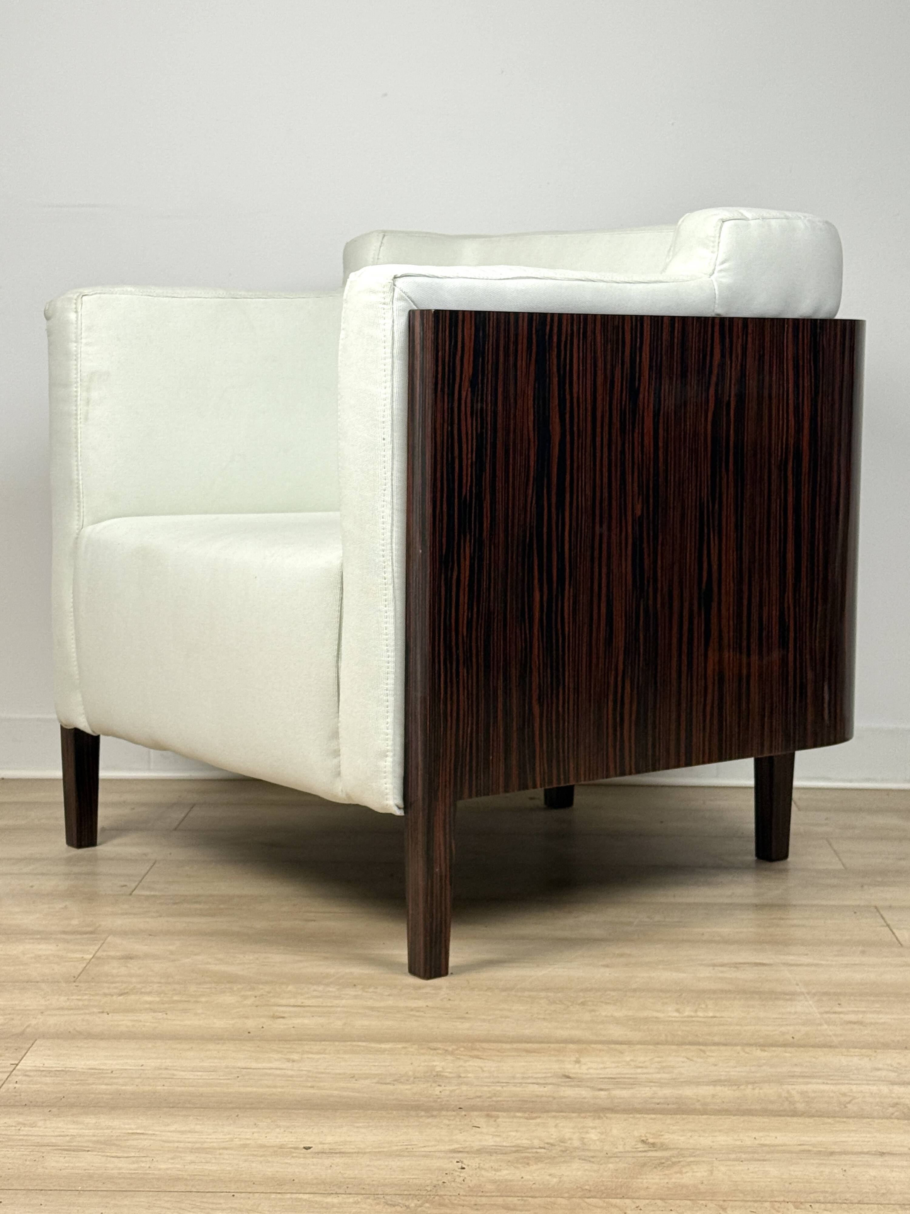 Art Deco "New York" armchair – Macassar ebony veneer