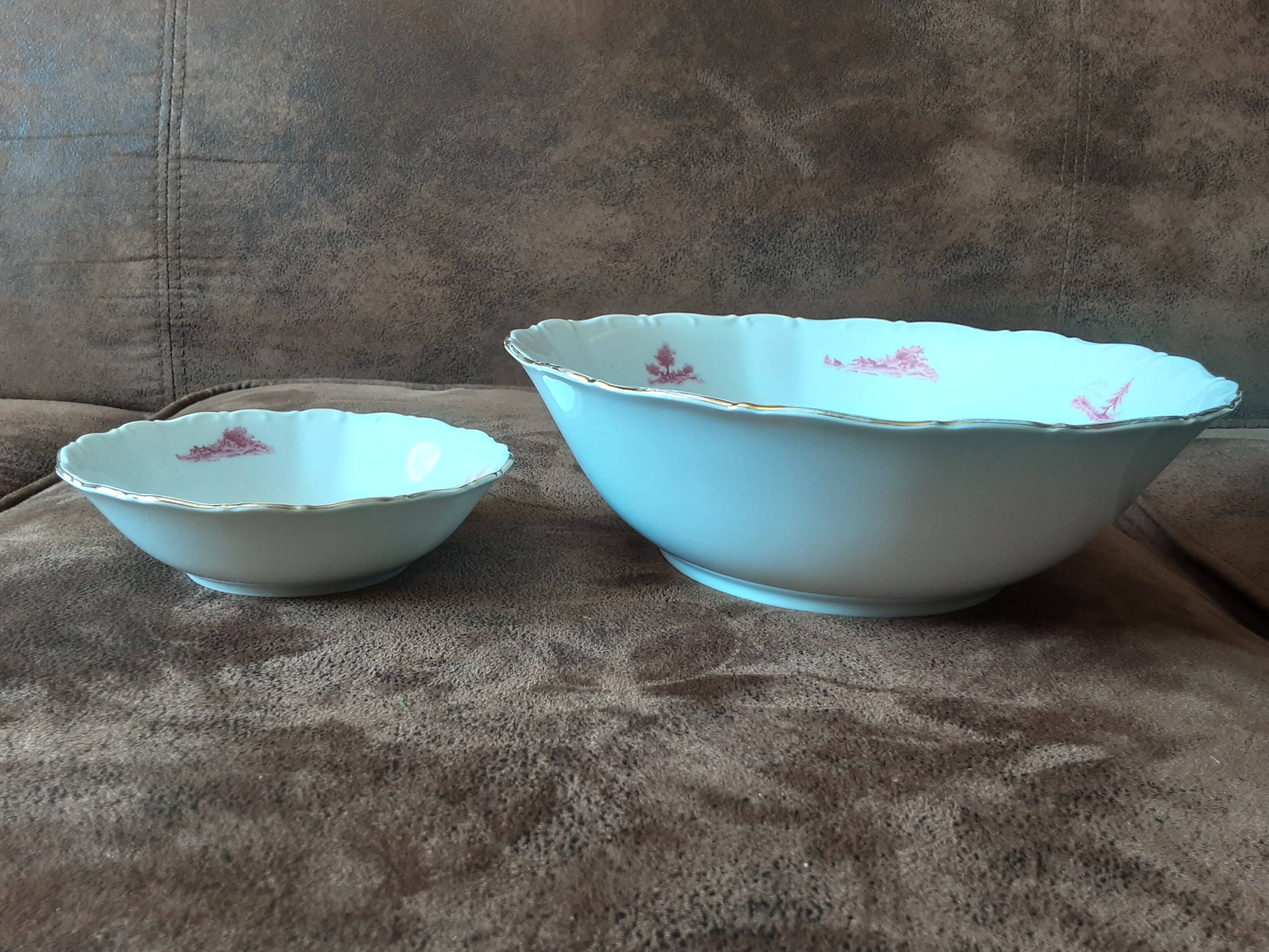 Bavaria porcelain cup and 6 bowl set