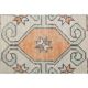 Vintage Turkish Hand-Knotted Wool Cotton Orange Runner Rug 69x271