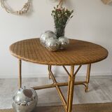 Large rattan table