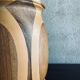 Vase en bois années 70