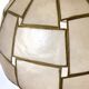 Vintage day abat to hang in mother-of-pearl and brass