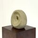 Unique round beige sculpture