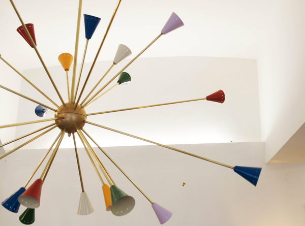 Lustre dans le style des créations italiennes des années 60