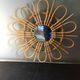 Sun mirror / vintage rattan wood flower