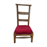 Prie dieu velours rouge