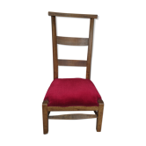 Prie dieu velours rouge