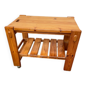 table roulante en pin