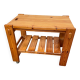 Vintage pine rolling table 70/80