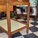 Service table wood & formica 50s