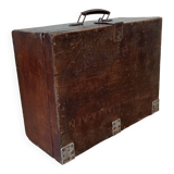 Wooden military suitcase from the 1950s