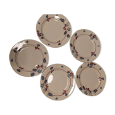 Assiettes plates Digoin Sarreguemines