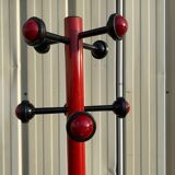 Coat rack 1970 vintage red