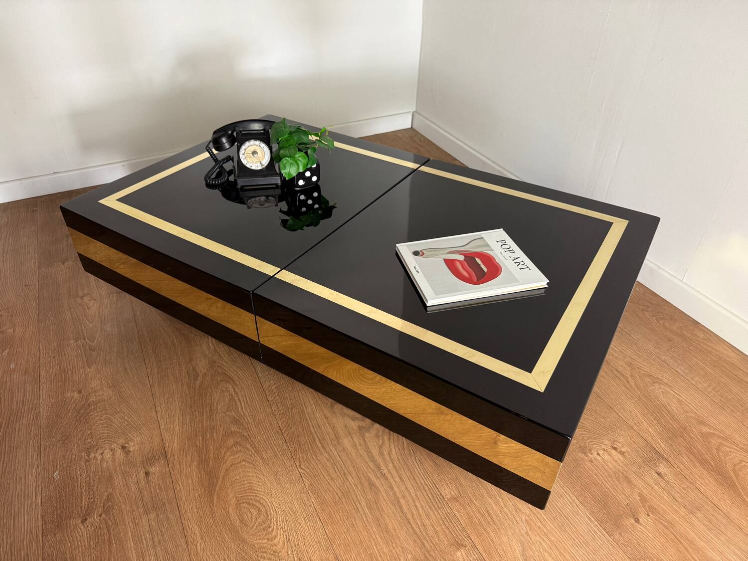 J.C. Mahey bar coffee table – 1970s
