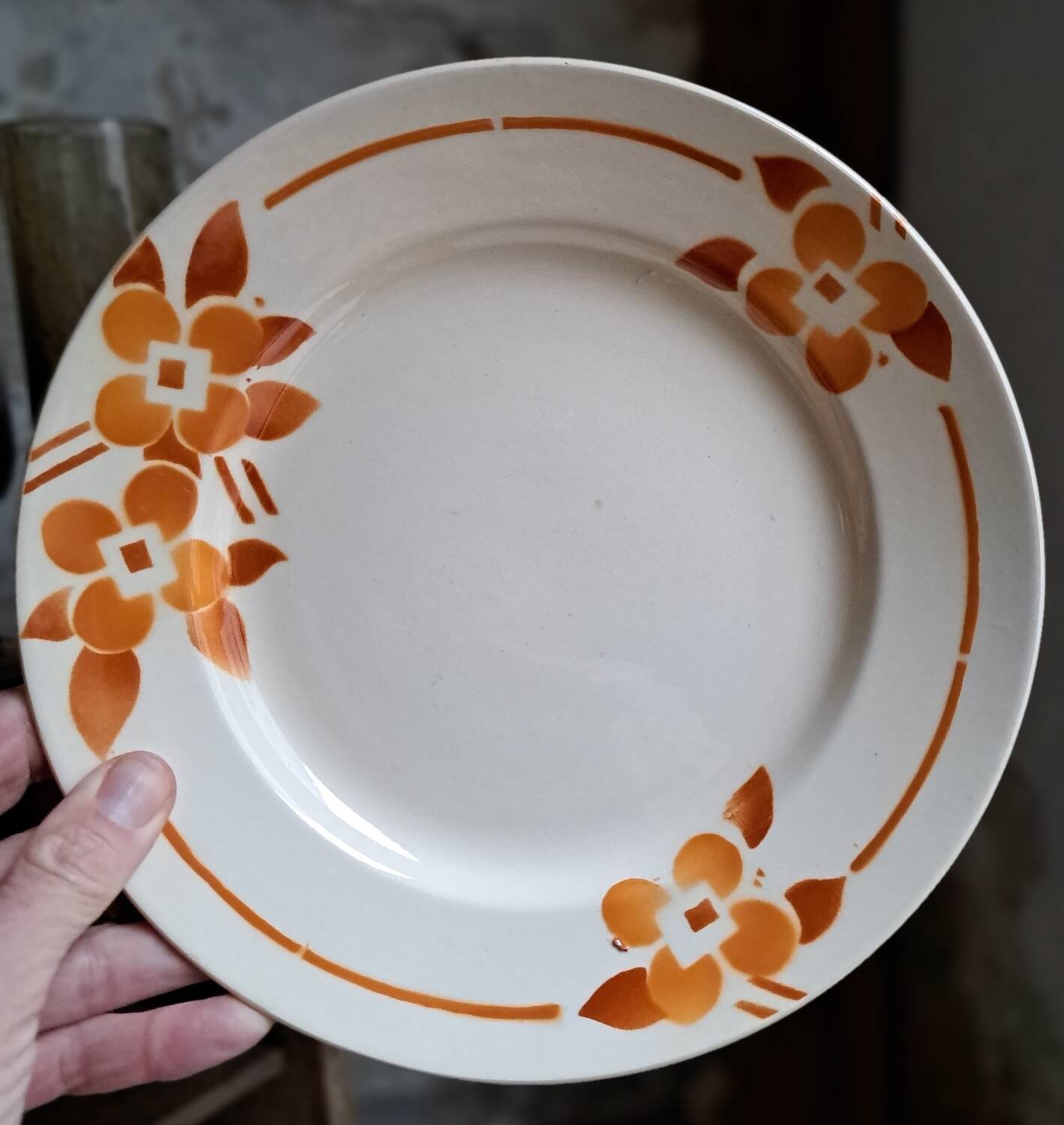 Suite of 21 stencilled plates