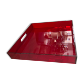 Design top in red plexiglass