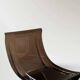 Marsala armchair in plexiglass & brown patchwork leather, Ligne Roset 1970