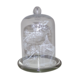 Glass bell and its dish