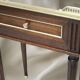 Pair of Louis XVI Style Nightstands with White Carrara Marble