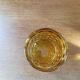 8 verres à whisky vintage en verre jaune