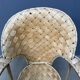Fauteuil en bois tressé art populaire