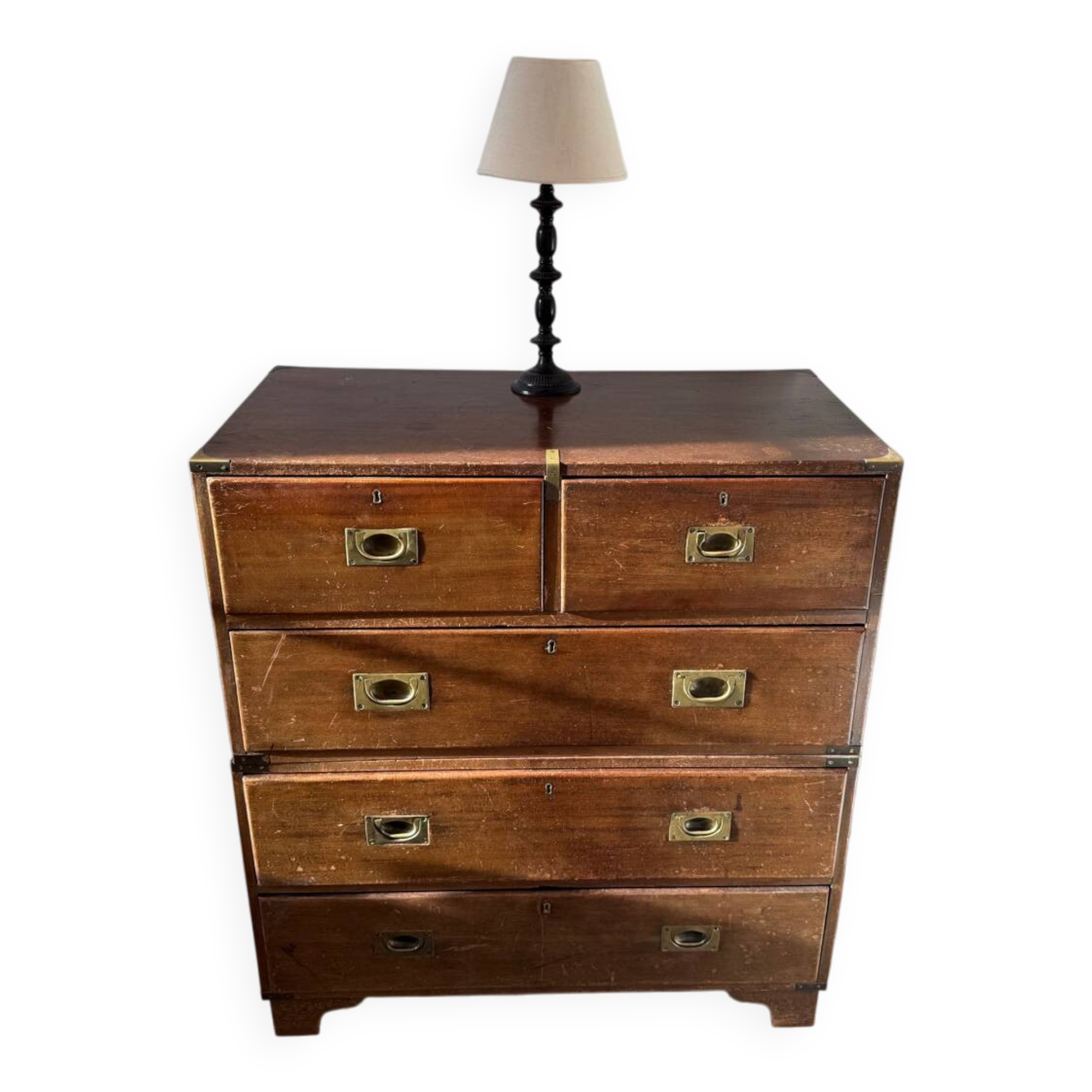 Commode bateau anglaise vintage acajou
