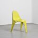 Pair of yellow fiberglass tripod chairs by Walter Frey, circa 1968