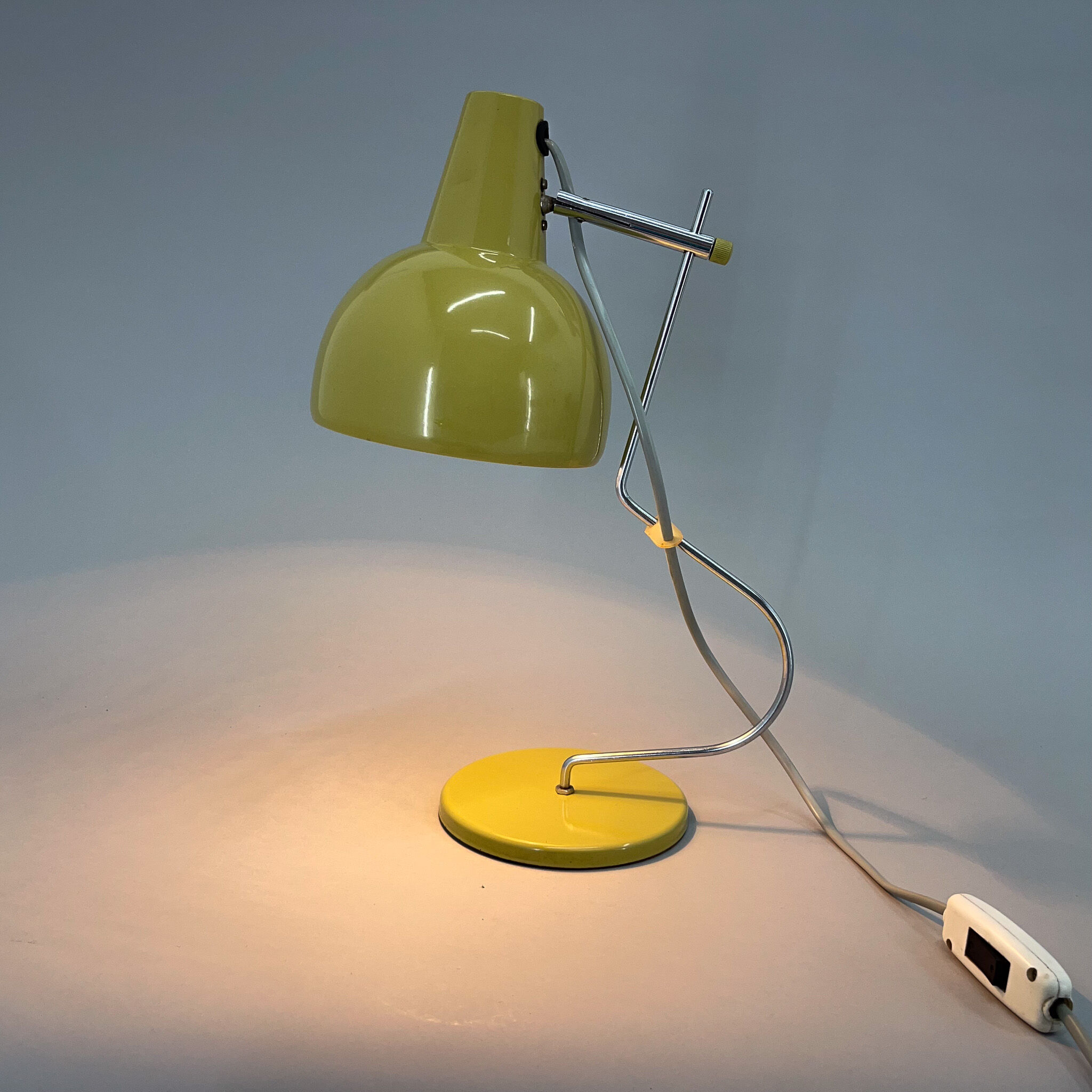 1960's Desk Lamp Designed by Josef Hůrka for Lidokov, Czechoslovakia