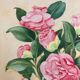 Aquarelle camélias vintage