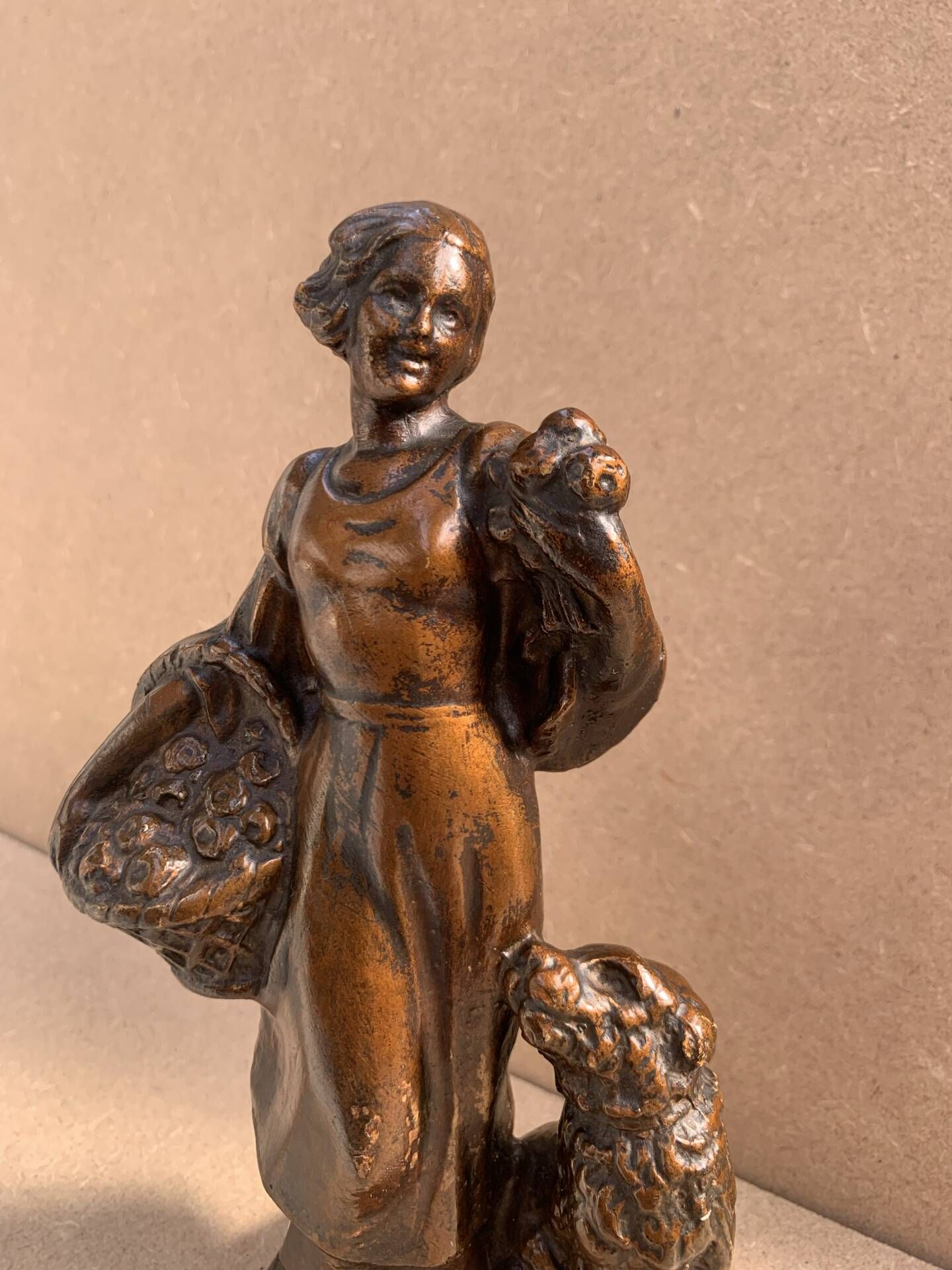 Statuette plâtre Art Nouveau