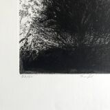 Nicole BOUHARMONT, Tempête, 2013. Original signed drypoint
