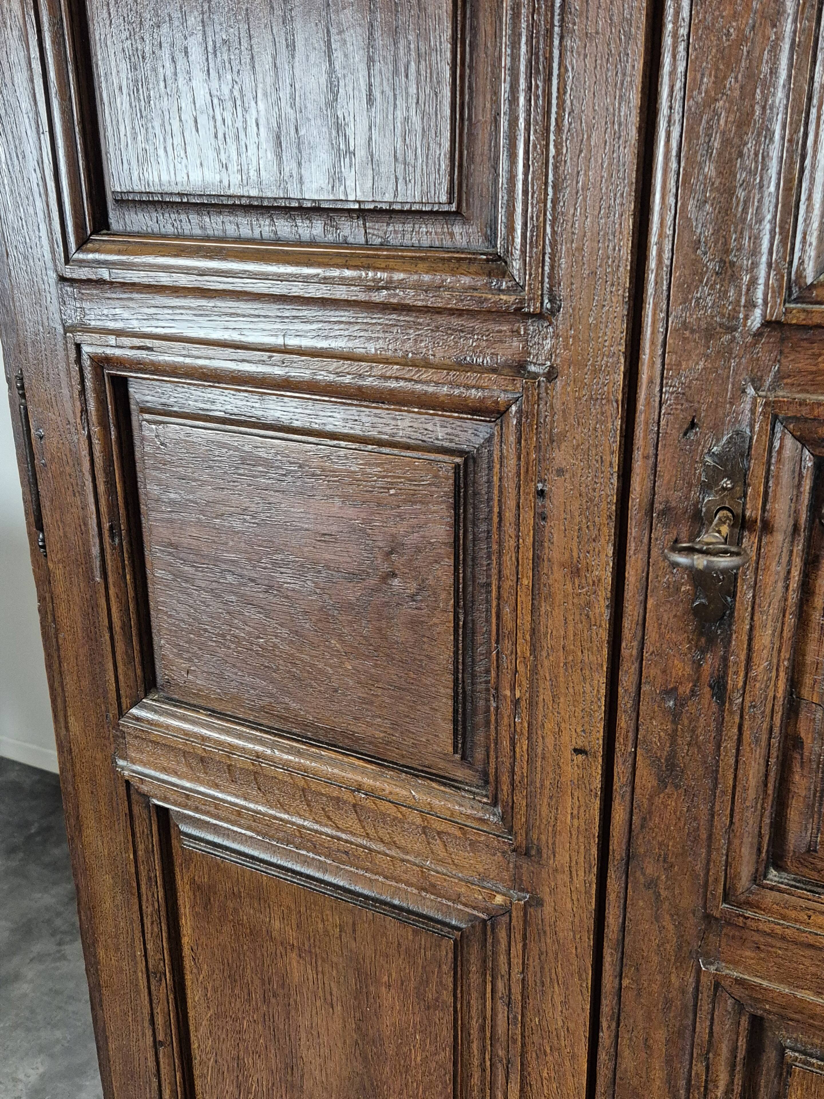 Small oak community cupboard