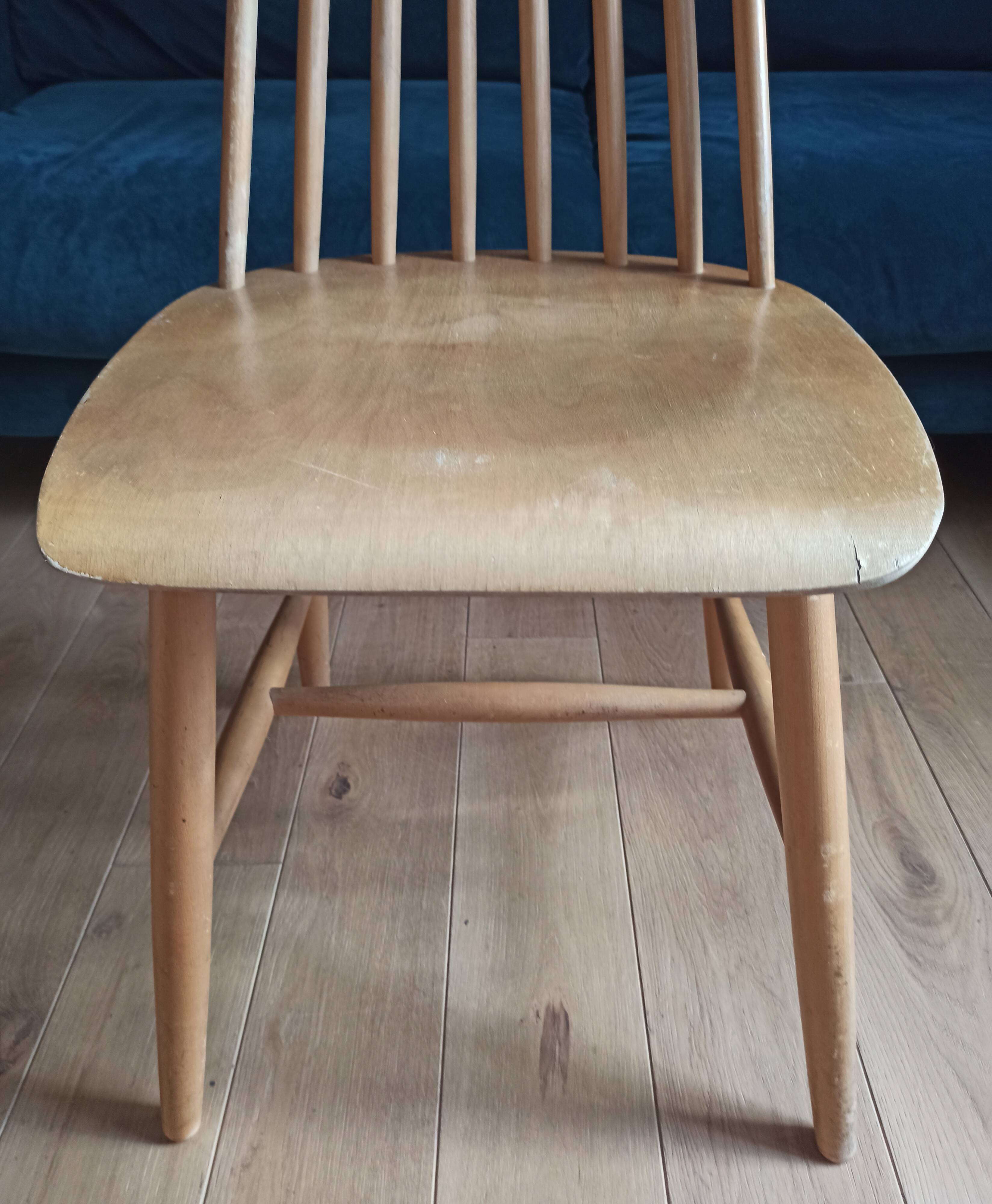 Chaises en bois vintage Ikea 1960