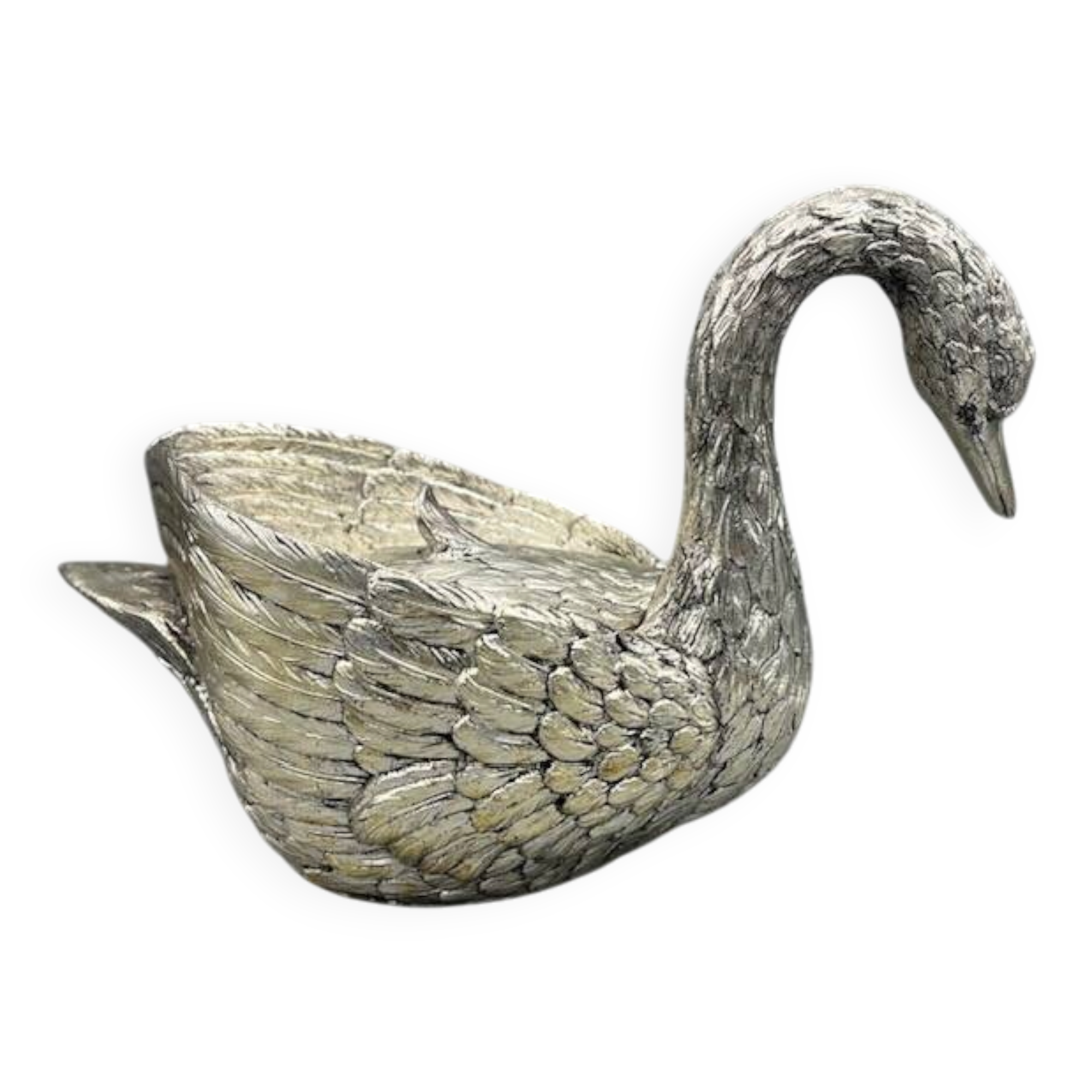 Silver swan signed Mauro Manetti