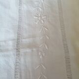 Old sheet embroidered and openwork