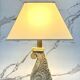 Large Travertine and Stone Table Lamp, 1970s