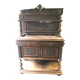 Buffet / vaisselier Renaissance avec plateau marbre