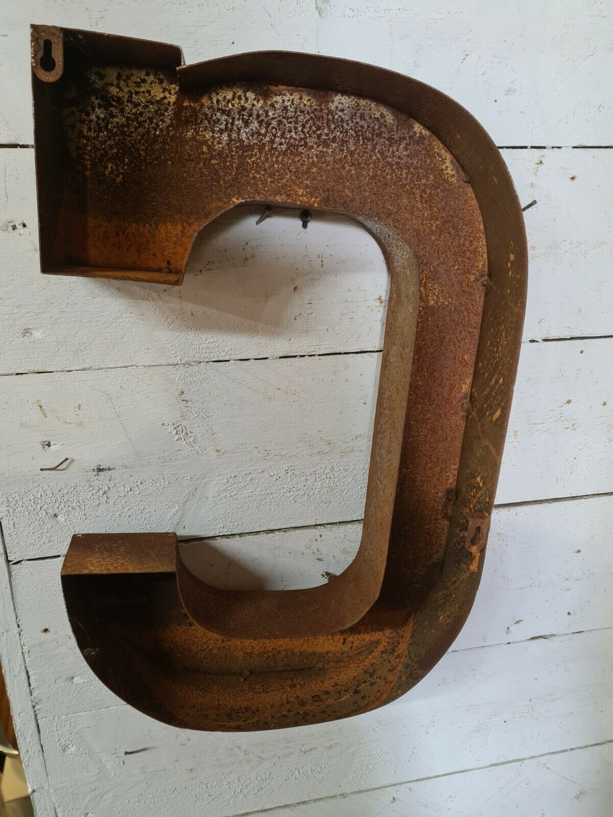 Iron industrial letter "c"
