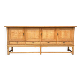 Solid oak sideboard by Henny Kjaernulf, 1960s