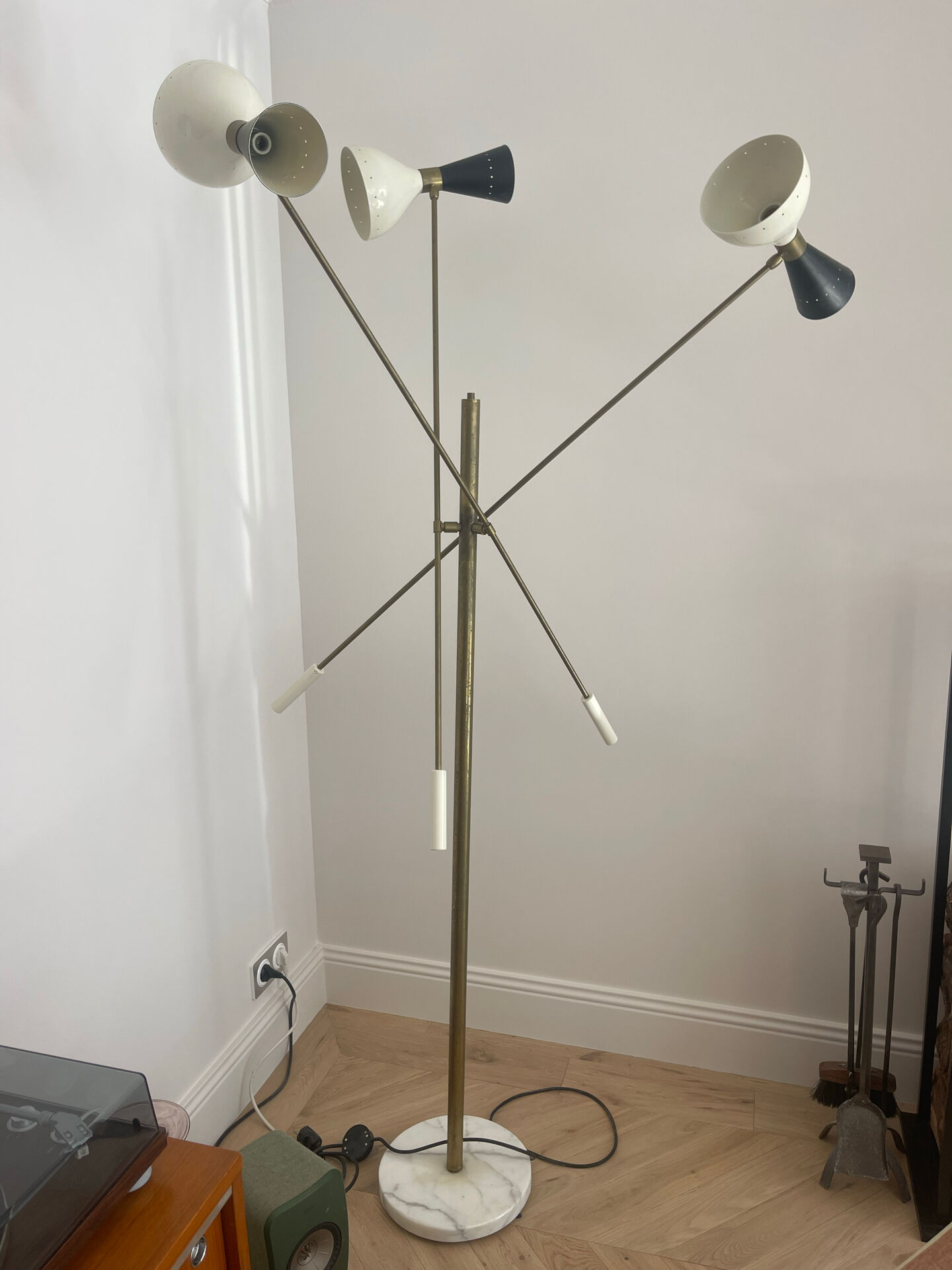 Lampadaire à 3 bras design italien