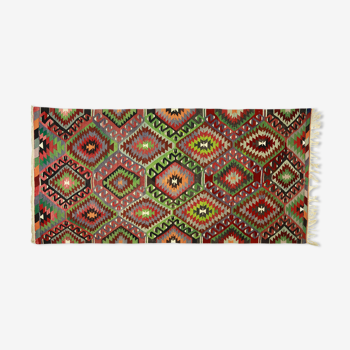 Anatolian handmade kilim rug 340 cm x 167 cm