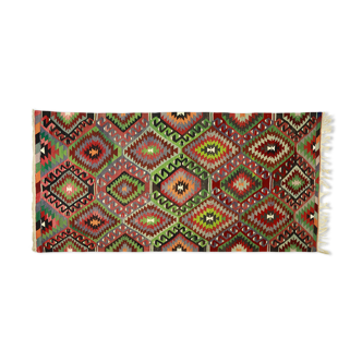 Anatolian handmade kilim rug 340 cm x 167 cm