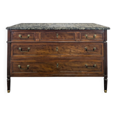 Louis XVI period commode in mahogany