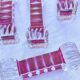 12 colored crystal knife holders - 1970