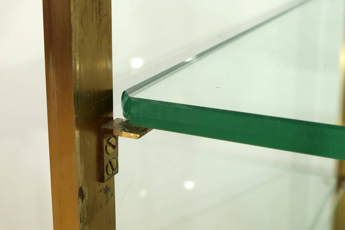 Display Cabinet in Brass and Elm – 1950