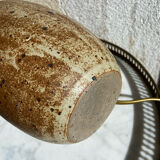 Stoneware foot lamp