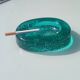 Kosta Boda art ashtray solid glass emerald circa 1970