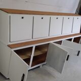 Old wooden workshop furniture