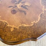Side table with inlaid tripod legs